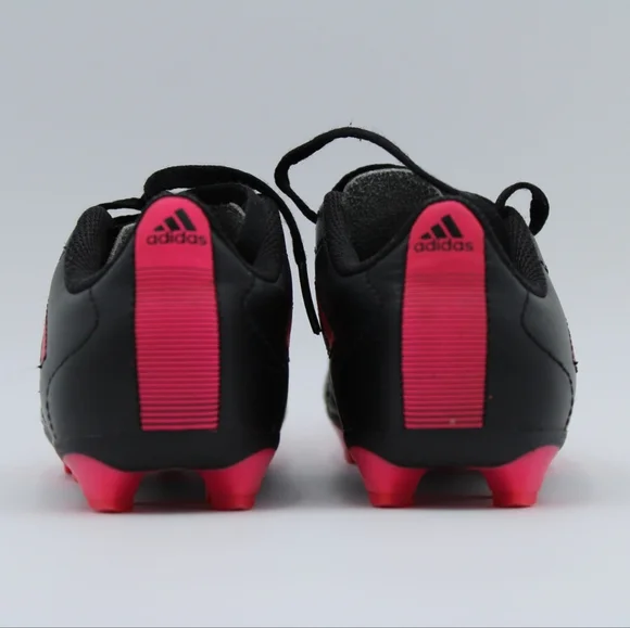 Adidas Kids Soccer Cleats Black Pink Size 12.5K - Picture 4 of 10